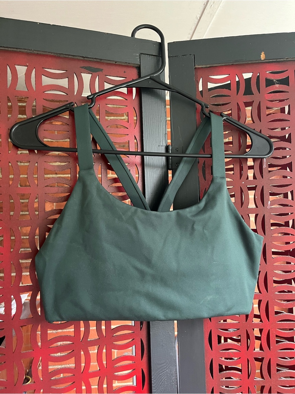 Girlfriend Collective Forest Green Cropped Tank Top